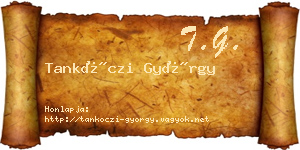 Tankóczi György névjegykártya